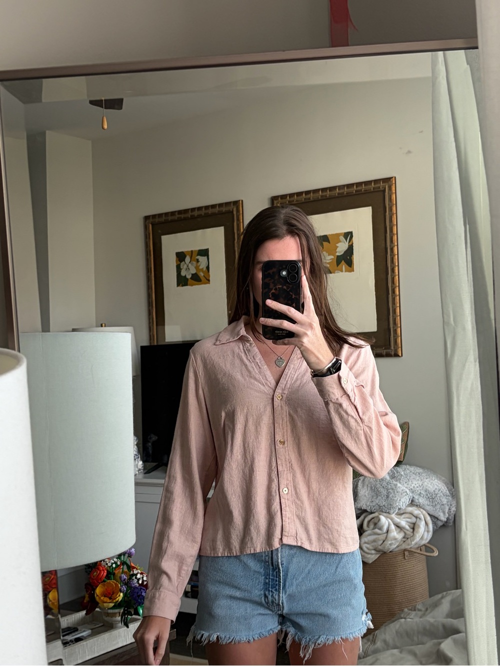 MICHAEL Michael Kors Blush Pink Button-Down Shirt
